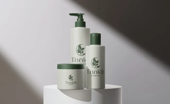 Taakit product bottles and jar